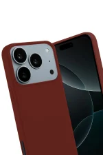 Newface Apple iPhone 17 Pro Max First Silikon - Bordo - Görsel 3