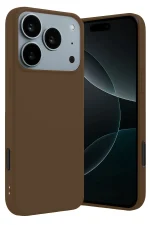 Newface Apple iPhone 17 Pro Max First Silikon - Kahverengi