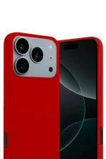 Newface Apple iPhone 17 Pro Max First Silikon - Kırmızı - Görsel 3