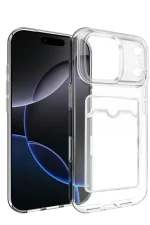 Newface Apple iPhone 17 Pro Max Kart Şeffaf Silikon - Şeffaf