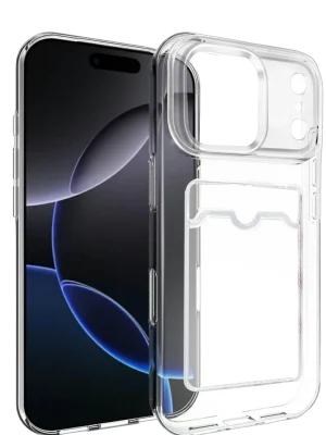 Newface Apple iPhone 17 Pro Max Kart Şeffaf Silikon - Şeffaf