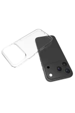 Newface Apple iPhone 17 Pro Max Lüx Şeffaf Silikon - Şeffaf - Görsel 5