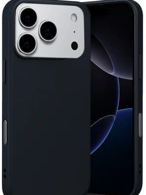 Newface Apple iPhone 17 Pro Max Nano içi Kadife Silikon - Siyah