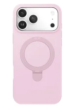Newface Apple iPhone 17 Pro Max Regal Magsafe Standlı Kapak - Açık Pembe - Görsel 2