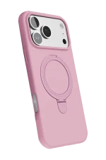 Newface Apple iPhone 17 Pro Max Regal Magsafe Standlı Kapak - Açık Pembe - Görsel 3