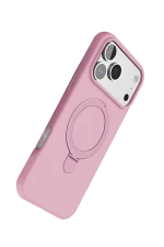 Newface Apple iPhone 17 Pro Max Regal Magsafe Standlı Kapak - Açık Pembe - Görsel 4