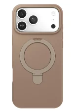 Newface Apple iPhone 17 Pro Max Regal Magsafe Standlı Kapak - Çöl Titanyum - Görsel 2