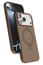 Newface Apple iPhone 17 Pro Max Regal Magsafe Standlı Kapak - Çöl Titanyum