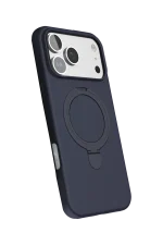 Newface Apple iPhone 17 Pro Max Regal Magsafe Standlı Kapak - Lacivert - Görsel 3