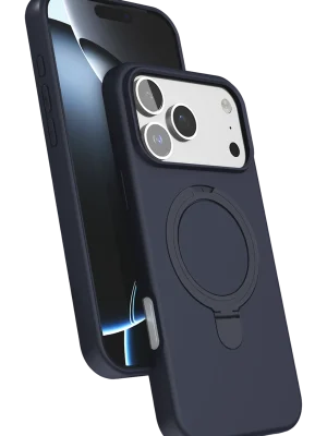 Newface Apple iPhone 17 Pro Max Regal Magsafe Standlı Kapak - Lacivert