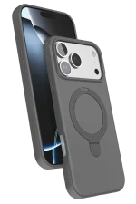 Newface Apple iPhone 17 Pro Max Regal Magsafe Standlı Kapak - Titan Gri