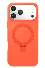 Newface Apple iPhone 17 Pro Max Regal Magsafe Standlı Kapak - Turuncu - Görsel 5