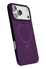 Newface Apple iPhone 17 Pro Regal Magsafe Standlı Kapak - Derin Mor - Görsel 3