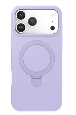 Newface Apple iPhone 17 Pro Regal Magsafe Standlı Kapak - Lila - Görsel 2