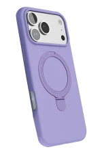 Newface Apple iPhone 17 Pro Regal Magsafe Standlı Kapak - Lila - Görsel 3