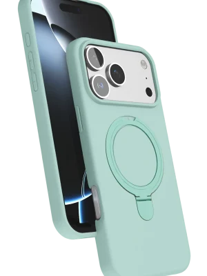 Newface Apple iPhone 17 Pro Regal Magsafe Standlı Kapak - Su Yeşili