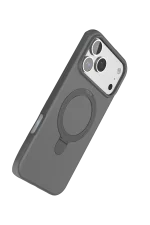 Newface Apple iPhone 17 Pro Regal Magsafe Standlı Kapak - Titan Gri - Görsel 3