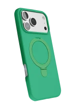 Newface Apple iPhone 17 Pro Regal Magsafe Standlı Kapak - Yeşil - Görsel 3