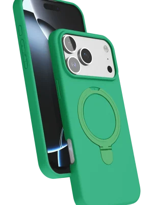 Newface Apple iPhone 17 Pro Regal Magsafe Standlı Kapak - Yeşil