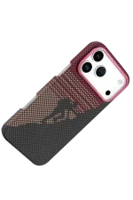 Newface Apple iPhone 17 Pro Vega Magsafe Kapak - Kırmızı - Görsel 4