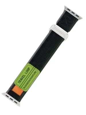 Newface Apple Watch 38mm Alice Kumaş Kordon - Yeşil-Gri