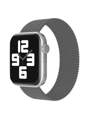 Newface Apple Watch 38mm Ayarlı Solo Silikon Kordon - Gri