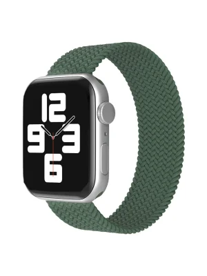 Newface Apple Watch 38mm Ayarlı Solo Silikon Kordon - Haki Yeşil