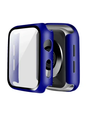 Newface Apple Watch 38mm Camlı Kasa Ekran Koruyucu - Lacivert
