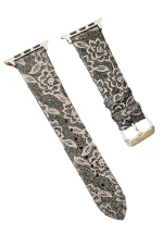 Newface Apple Watch 38mm Creeper Desenli Kordon - Kahverengi