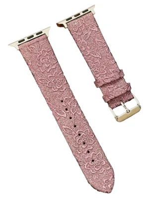 Newface Apple Watch 38mm Creeper Desenli Kordon - Rose Gold