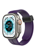 Newface Apple Watch 38mm KR412 Elegance Stylısh Kordon - Derin Mor