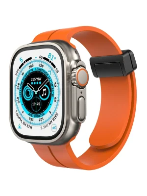 Newface Apple Watch 38mm KR412 Elegance Stylısh Kordon - Turuncu