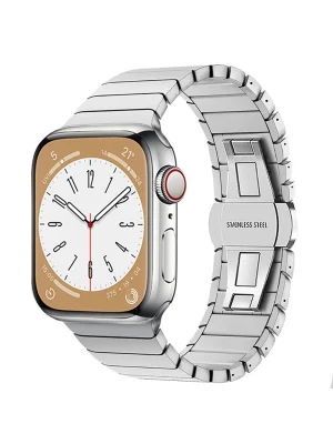 Newface Apple Watch 38mm KR413 Fine Steel Kordon - Gümüş