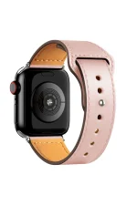 Newface Apple Watch 38mm KR415 Luaz Deri Kordon - Pembe