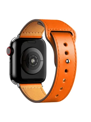 Newface Apple Watch 38mm KR415 Luaz Deri Kordon - Turuncu