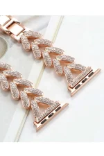 Newface Apple Watch 38mm Node Taşlı Kordon - Siyah - Görsel 5