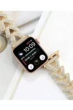 Newface Apple Watch 38mm Node Taşlı Kordon - Siyah - Görsel 6