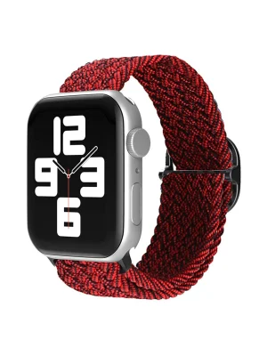 Newface Apple Watch 38mm Star Kordon - Siyah-Bordo