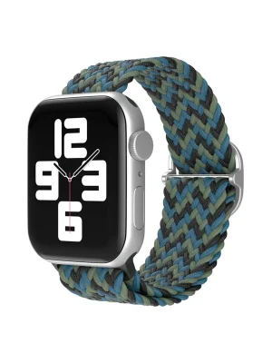 Newface Apple Watch 38mm Star Kordon - Zigzag Mavi-Yeşil