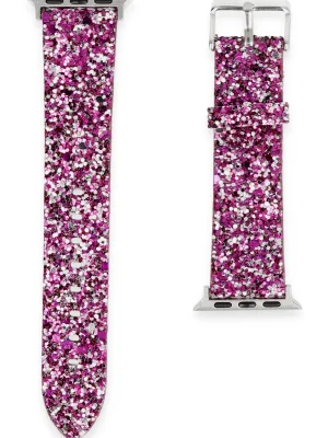 Newface Apple Watch 38mm Starry Taşlı Kordon - Derin Mor