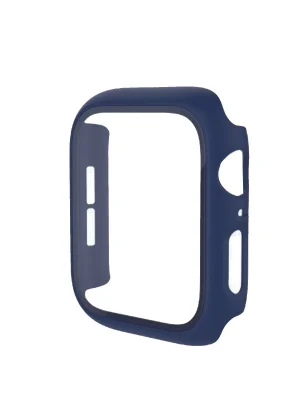 Newface Apple Watch 41mm Camlı Kasa Ekran Koruyucu - Mavi