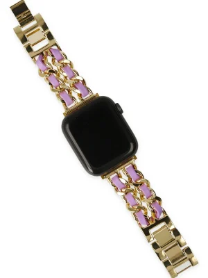 Newface Watch 22mm KR405 Metal Bakla Kordon - Lila