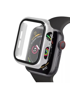 Newface Apple Watch 42mm Camlı Kasa Ekran Koruyucu - Gümüş