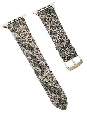 Newface Apple Watch 42mm Creeper Desenli Kordon - Kahverengi