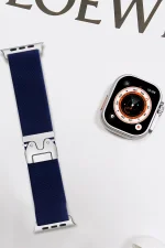 Newface Apple Watch 42mm Forest Kumaş Kordon - Lacivert - Görsel 2
