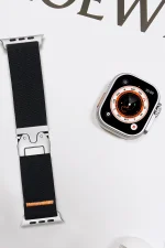 Newface Apple Watch 42mm Forest Kumaş Kordon - Siyah - Görsel 2