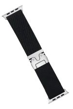 Newface Apple Watch 42mm Forest Kumaş Kordon - Siyah