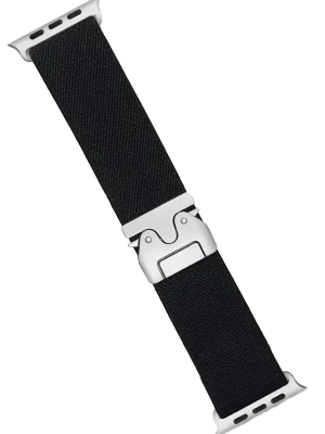 Newface Apple Watch 42mm Forest Kumaş Kordon - Siyah