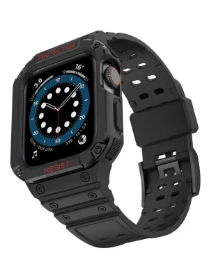 Newface Apple Watch 42mm KR401 Silikon Kordon - Siyah