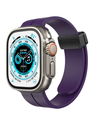 Newface Apple Watch 42mm KR412 Elegance Stylısh Kordon - Derin Mor